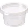 4oz Clear Plastic Deli Containers & Lids (1000)