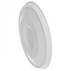 12oz-20oz Fibre Compostable Flat Lids With Hole (1000)