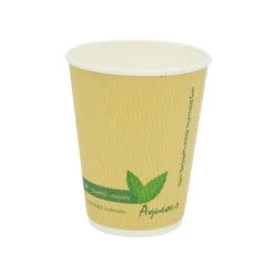 12oz Compostable Kraft Ripple Cups (100)