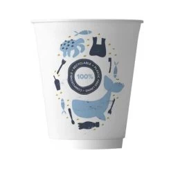 8oz Double Wall Compostable Aqueous Cups (100)