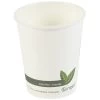 8oz Compostable White PLA Cups (1000)