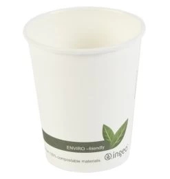8oz Compostable White PLA Cups (1000)