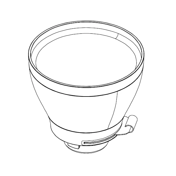 Mahlkönig E65S / E80 Mini Hopper (Special Order Item) 1 Mahlkönig E65S / E80 Mini Hopper (Special Order Item)