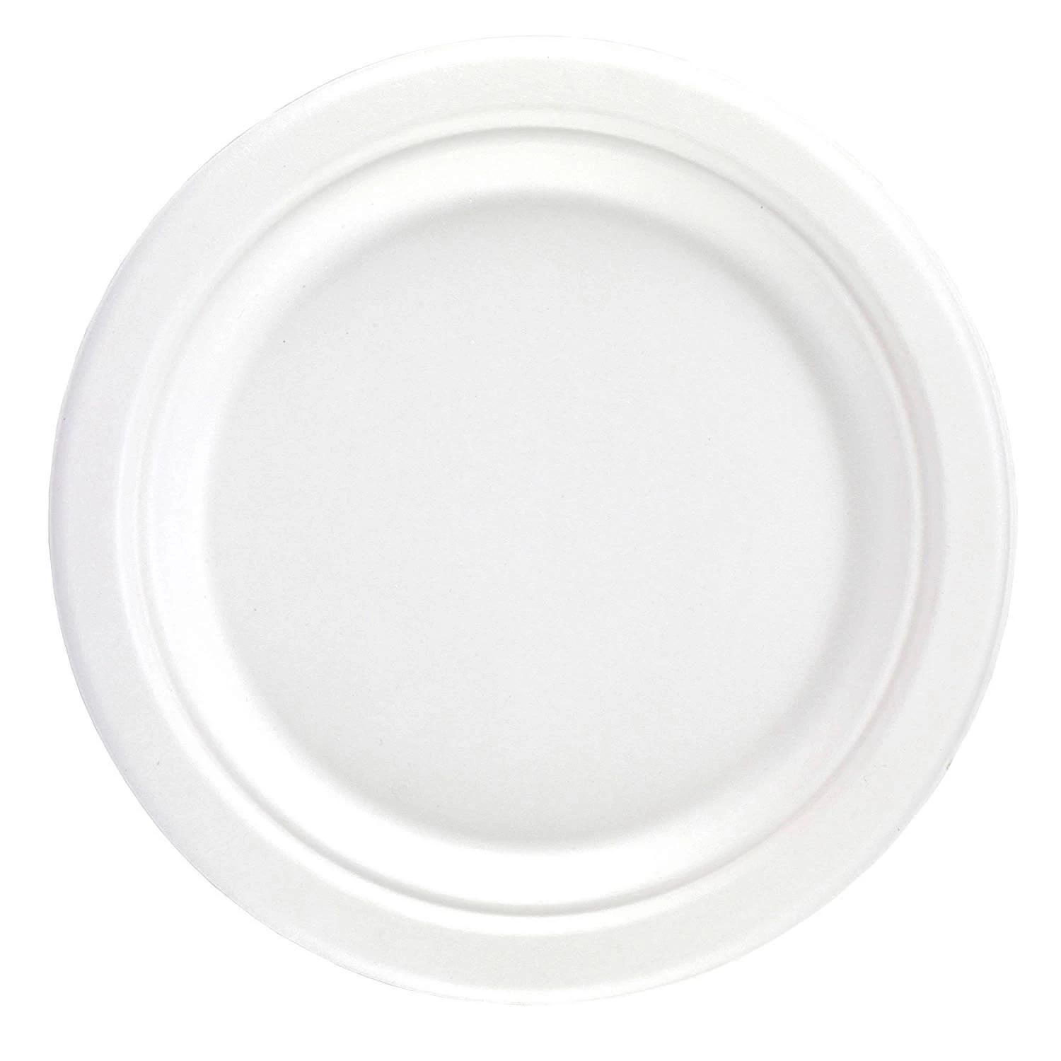 Bagasse Sugarcane Biodegradable Compostable Round Plate 7" (1000) 1 Bagasse Sugarcane Biodegradable Compostable Round Plate 7" (1000)