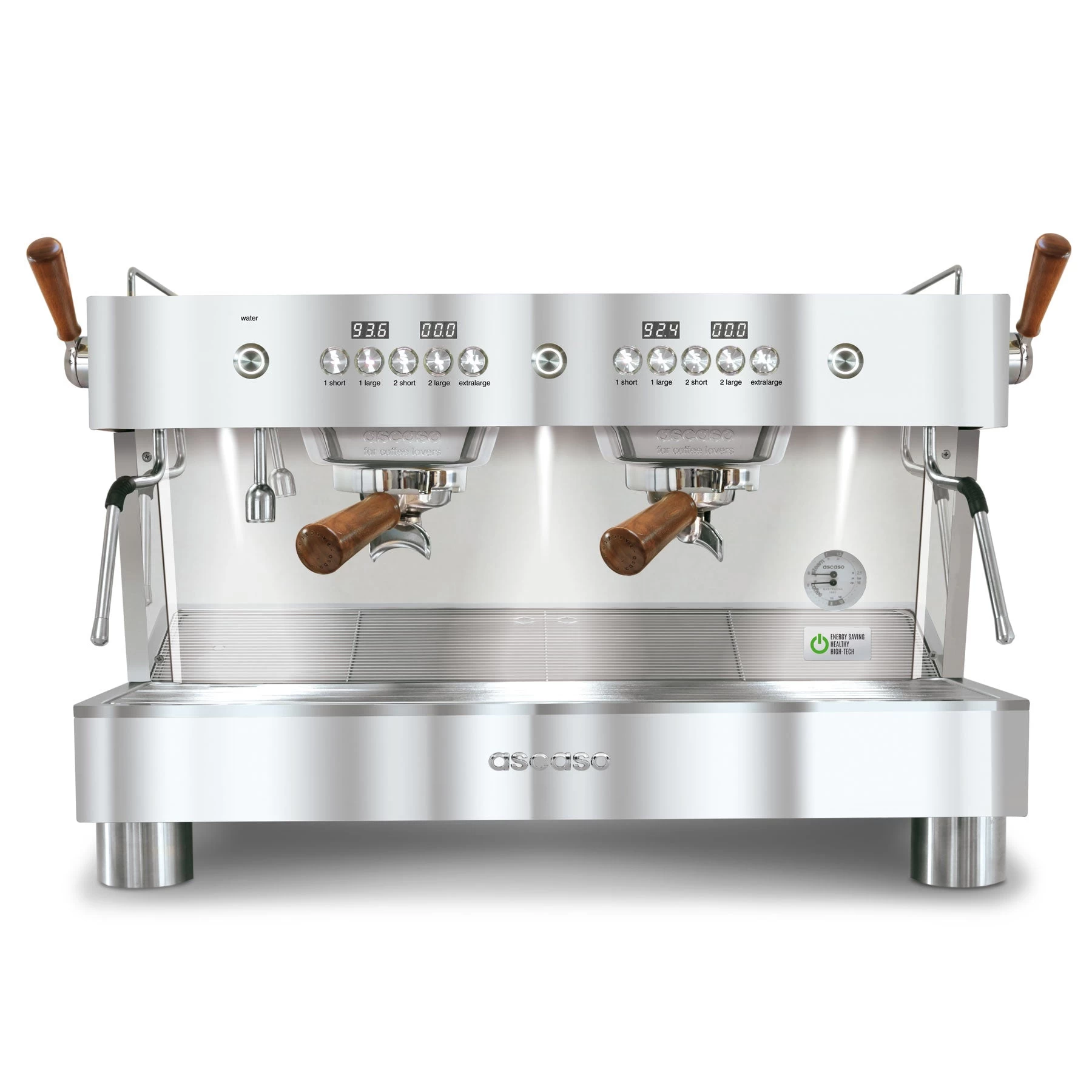 Ascaso Barista T Plus, Automatic 2 Group Espresso Machine, With Thermodynamic Technology (Inox) 1 Ascaso Barista T Plus, Automatic 2 Group Espresso Machine, With Thermodynamic Technology (Inox)