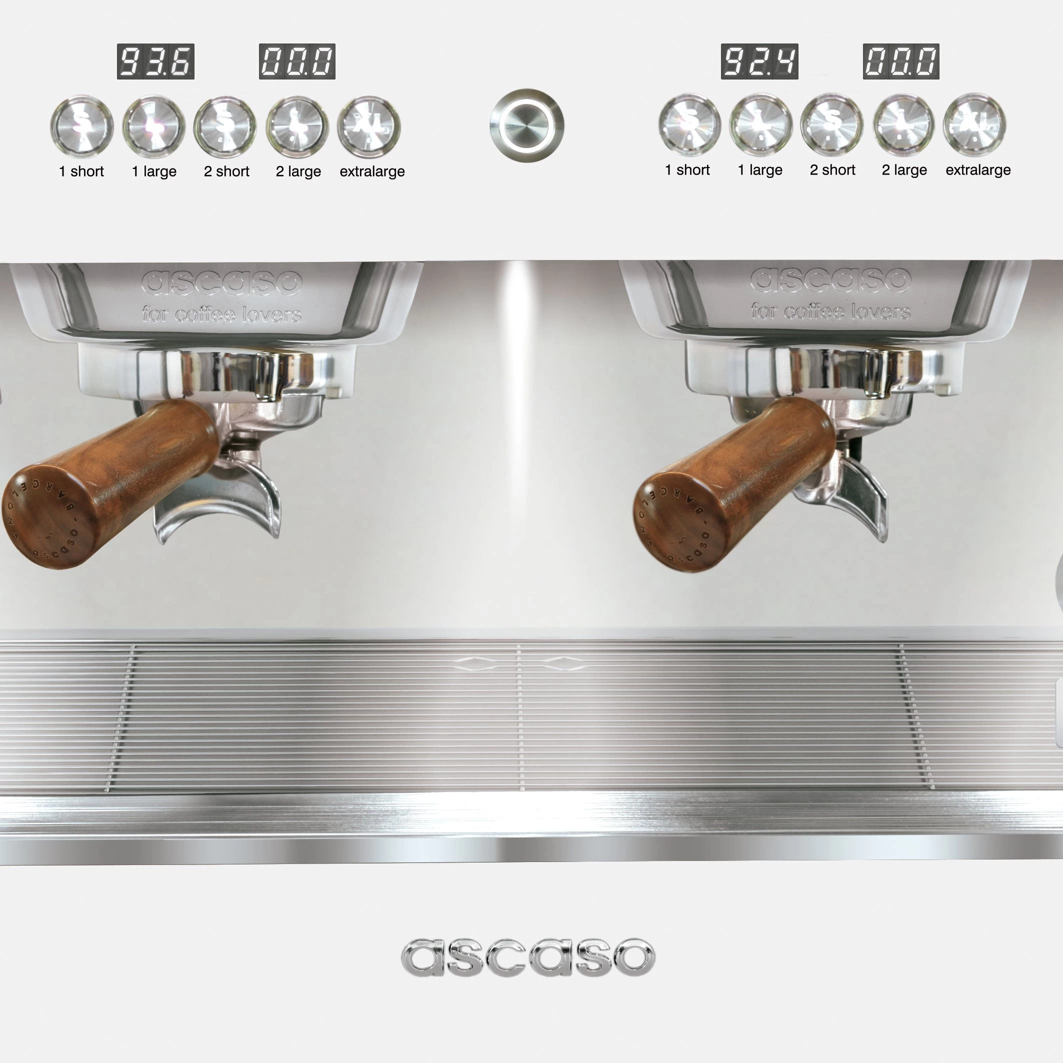 Ascaso Barista T Plus, Automatic 3 Group Espresso Machine, With Thermodynamic Technology (White) 3 Ascaso Barista T Plus, Automatic 3 Group Espresso Machine, With Thermodynamic Technology (White) - Image 3