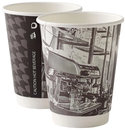 12oz "Barista" Double Wall Paper Cups (500) 1 12oz "Barista" Double Wall Paper Cups (500)