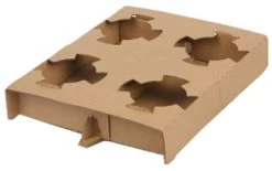 4 Cup Erectable Cardboard Carry Trays (400)