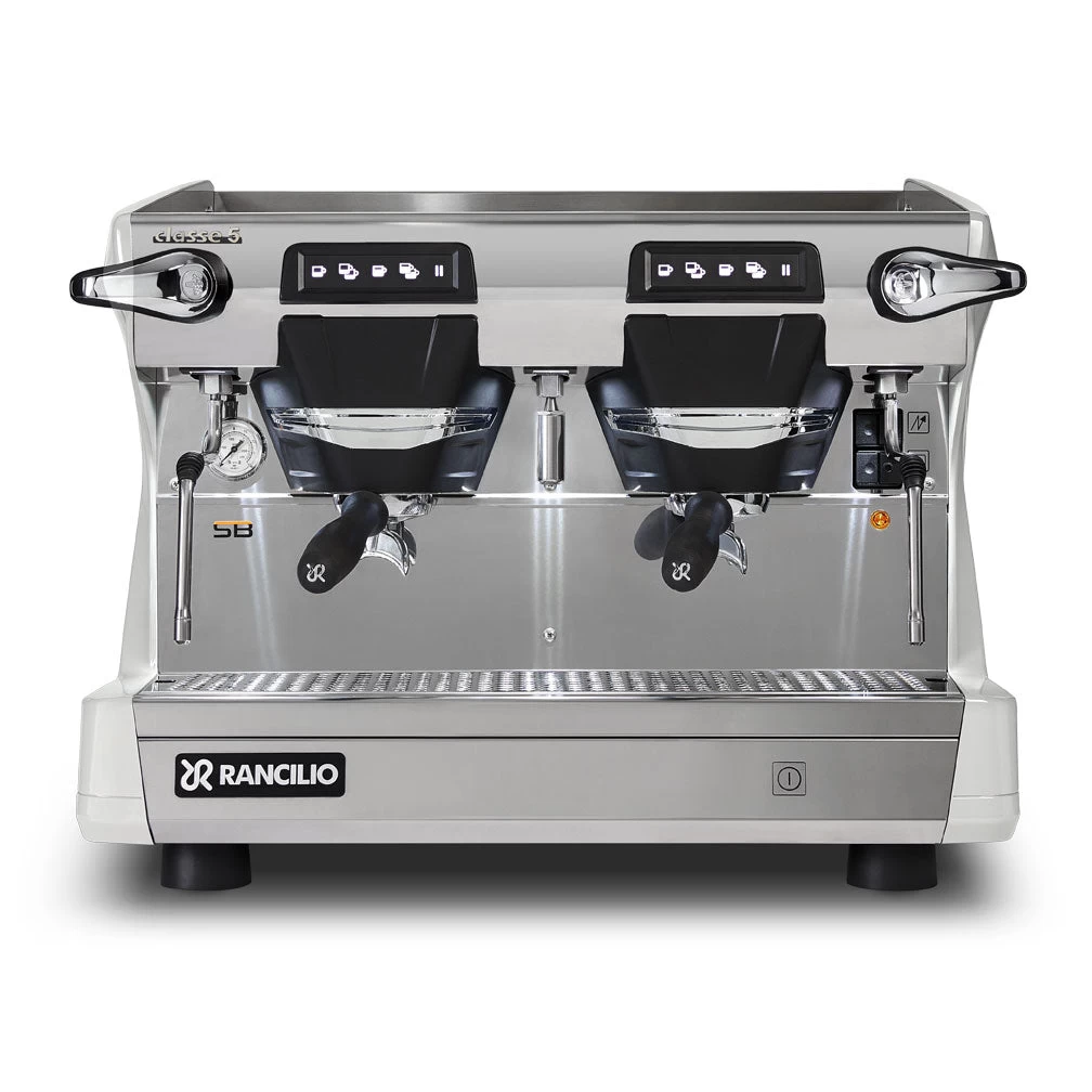 Rancilio Classe 5 USB 2 Group Compact Volumetric Espresso Machine - Ice White 1 Rancilio Classe 5 USB 2 Group Compact Volumetric Espresso Machine - Ice White