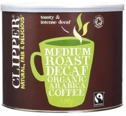 Clipper Fairtrade Organic Decaf Instant Coffee Tin (4 X 500g)