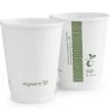 8oz Vegware White Double Wall Cups (100)