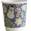8oz Vegware Xmas Double Wall Compostable Cups (500)