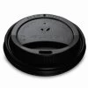 8oz Black CPLA Sip Lids For Hot Cups (100)
