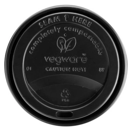 12-20oz Black CPLA Sip Lids For Hot Cups (100) 1 12-20oz Black CPLA Sip Lids For Hot Cups (100)