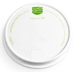 Vegware Paper Sip Lids For 12oz-20oz Cups (100)