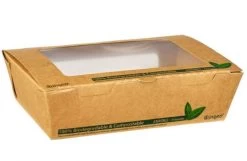1200ml Kraft Window Salad Boxes (200)