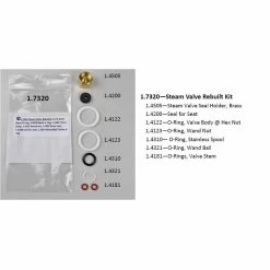 Synesso Rebuild Kit For Steam Valve With Seat Holder W/o Pin Hole 8-10