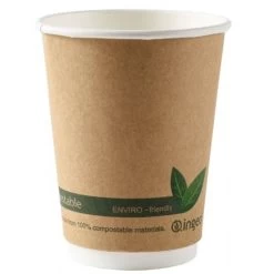 12oz Double Wall Compostable Cups - Ingeo (500)