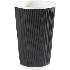 16oz Black Ripple Cups (100)