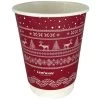 8oz Leafware Xmas Jumper Double Wall Compostable Cups (500)
