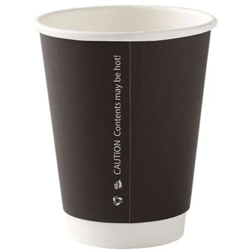 12oz Black Double Wall Cups (500) 1 12oz Black Double Wall Cups (500)