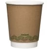 12oz Leafware Kraft Double Wall Cups (100)