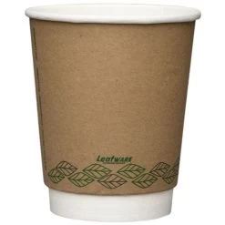 12oz Leafware Kraft Double Wall Cups (100)