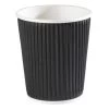 8oz Black Ripple Cups (500)