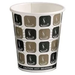 8oz Cafe Mocha Single Wall Cups (1000)