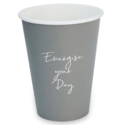 12oz Grey Signature Single Wall Cups (100)