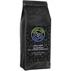 Planet Java Half Caff Low Caffeine Coffee Beans (1kg) 5 Planet Java Half Caff Low Caffeine Coffee Beans (1kg) -Coffee Shop white half.caff .1kg.beans .bag 1