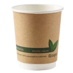 8oz Double Wall Compostable Cups - Ingeo (500)