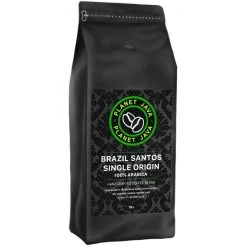 Planet Java Brazilian Santos 100% Arabica Coffee Beans (1kg) -Coffee Shop white santos.1kg.beans .bag